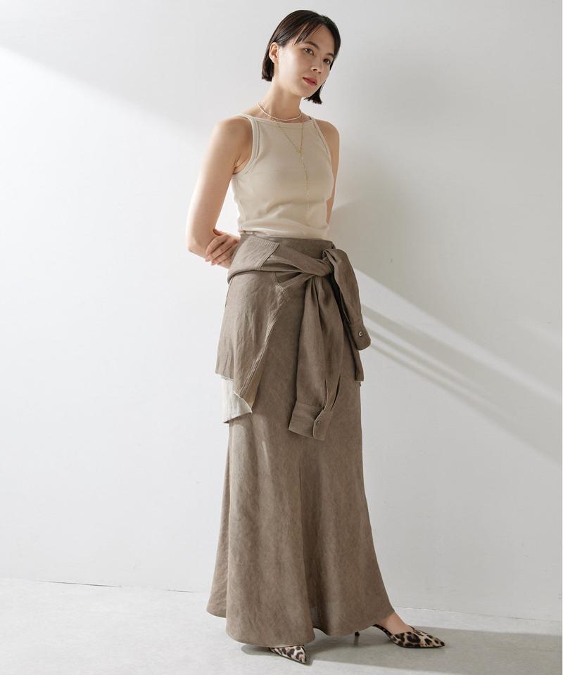 ツイル顔料染めスカート