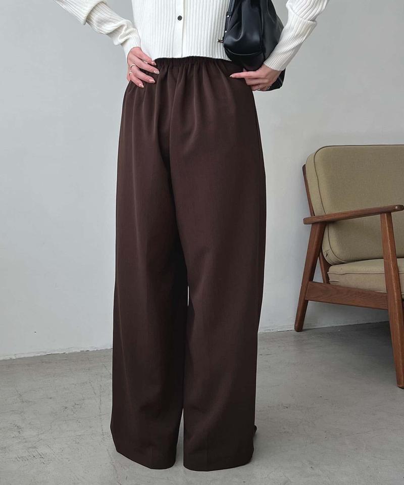 【待望の追加決定!/新色ブラウン】ラップリボンパンツ