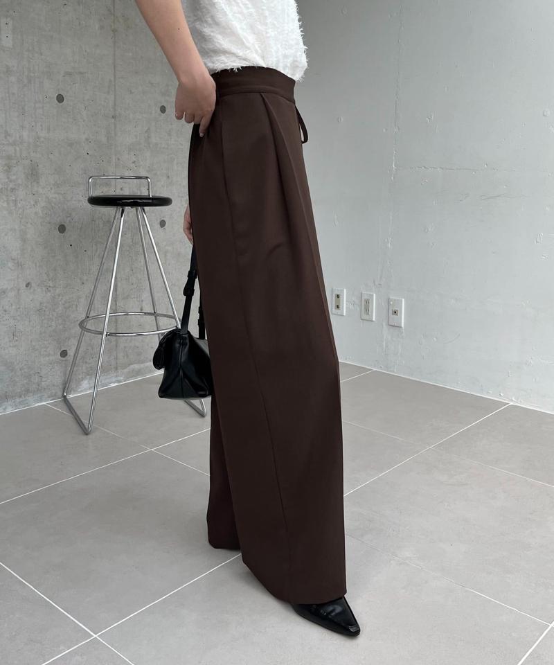 【待望の追加決定!/新色ブラウン】ラップリボンパンツ