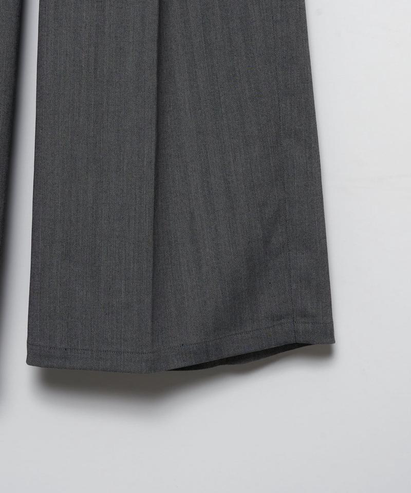 【AïE/エーアイイー】TUCKED WIDE APRON PANT － PE/R SERGE