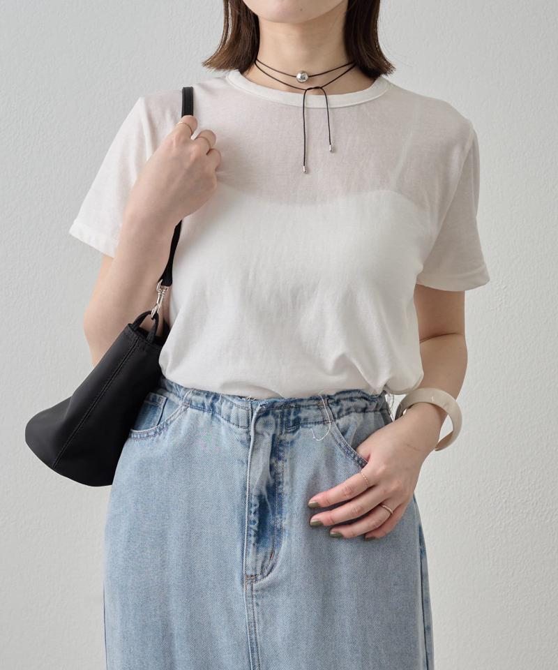 シアーシャイニーTシャツ