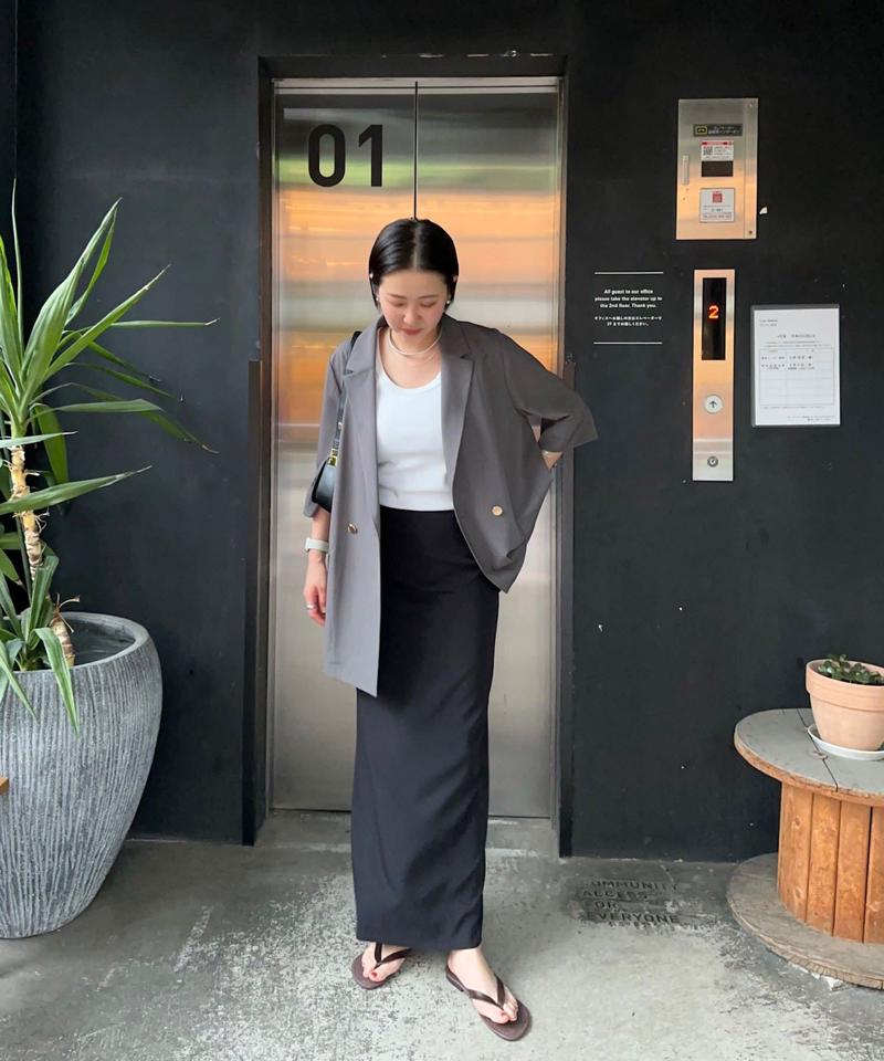 《インフルエンサーコラボ》ストレッチタイトスカート