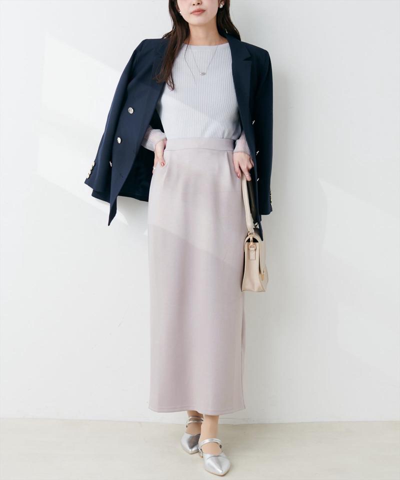 【natural couture】ふわもちタイトナロースカート
