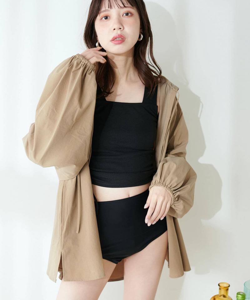 【natural couture】＜ラッシュガード＞フード付きラッシュガード