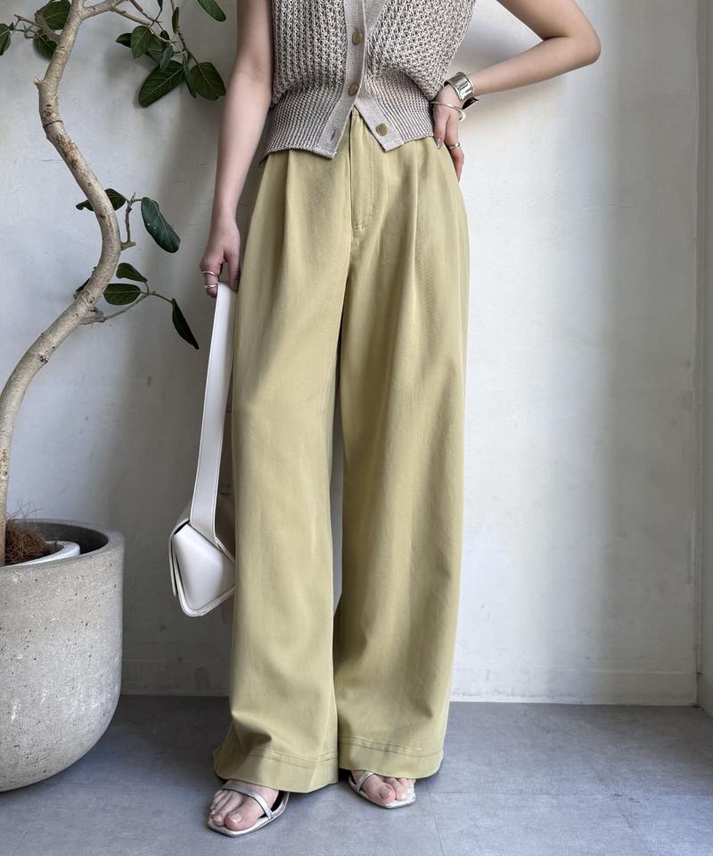 【WEB限定】チノライクツータックパンツ