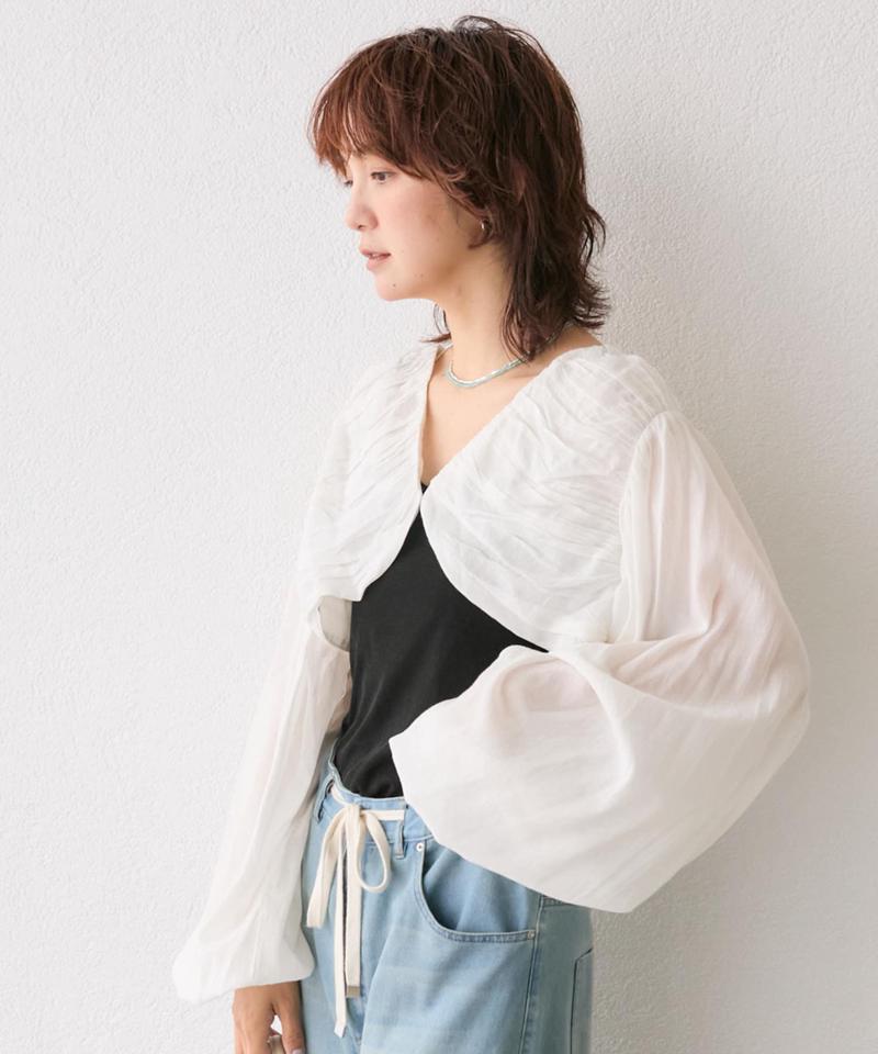 予約【à Nice （ア ・ニース）】ギャザーボレロ