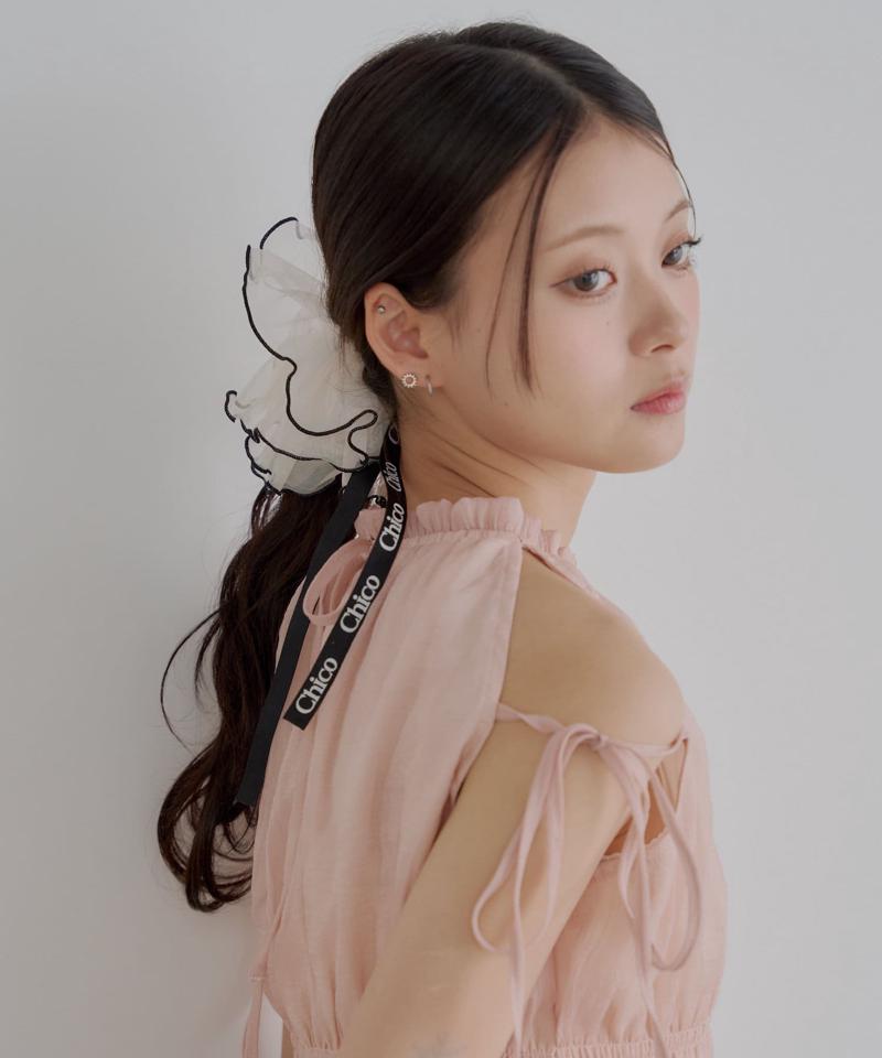 リボンチュールシュシュ