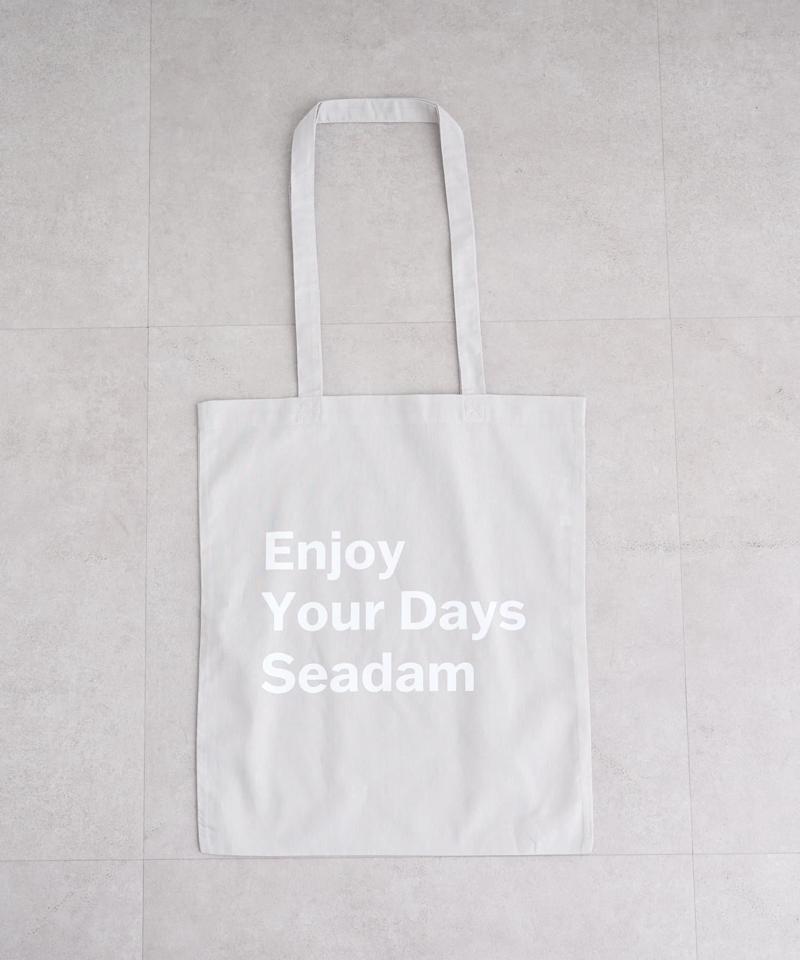 【SEADAM】〈UNISEX〉メッセージプリントトートバッグ