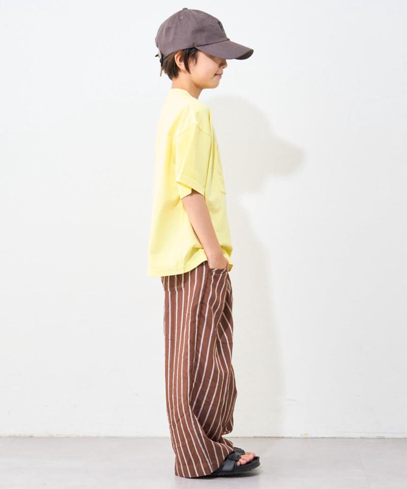 【KIDS】ピグメント加工オーバーロゴTEE