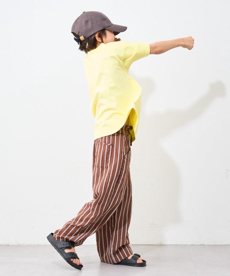 【KIDS】ピグメント加工オーバーロゴTEE