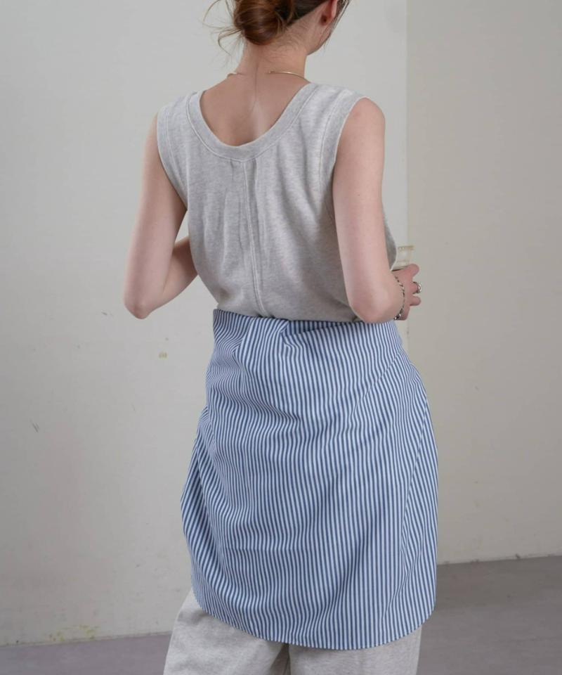 【willow】【新色追加】スラブ裏毛裾ドロストオールインワン