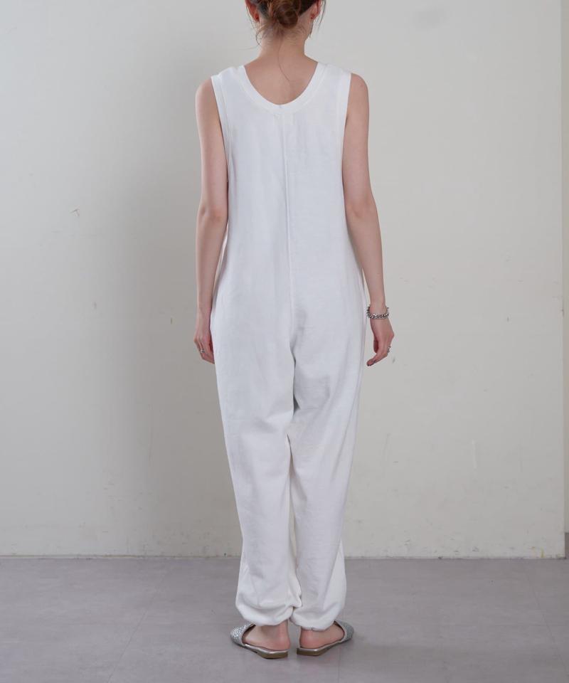 【willow】【新色追加】スラブ裏毛裾ドロストオールインワン