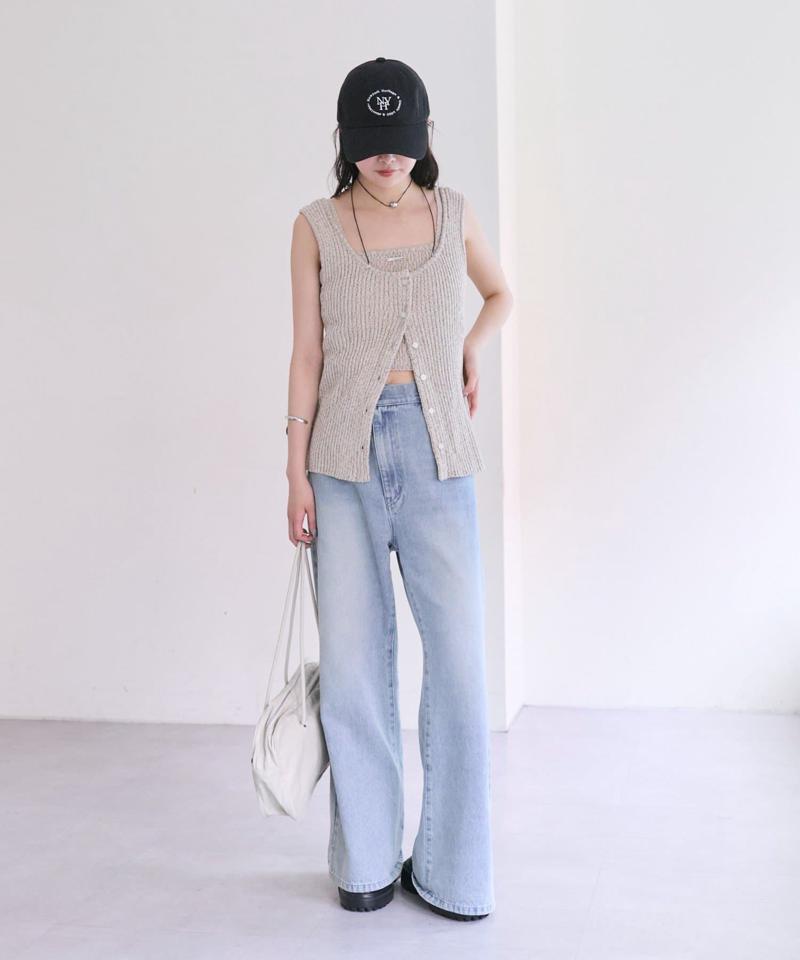 カットオフオーバーダイデニム