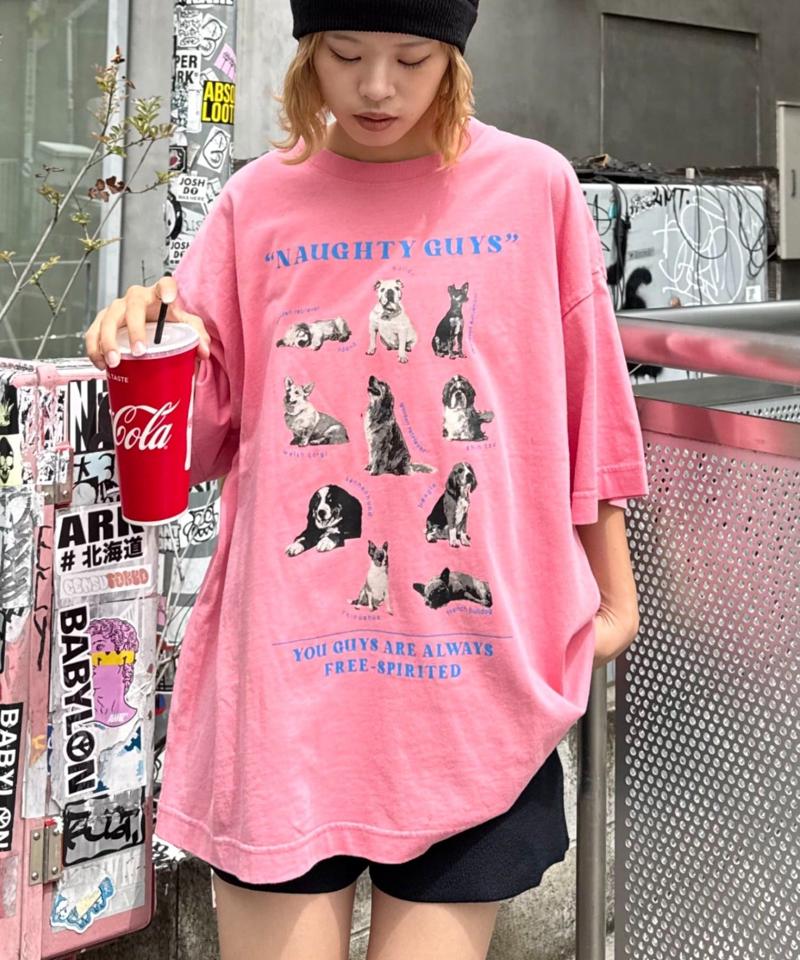 【SOUNDS GOOOOD】パウダー加工プリント&刺繍TEE