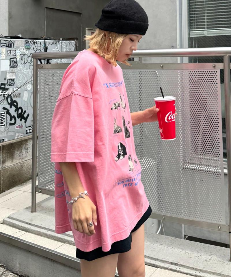 【SOUNDS GOOOOD】パウダー加工プリント&刺繍TEE