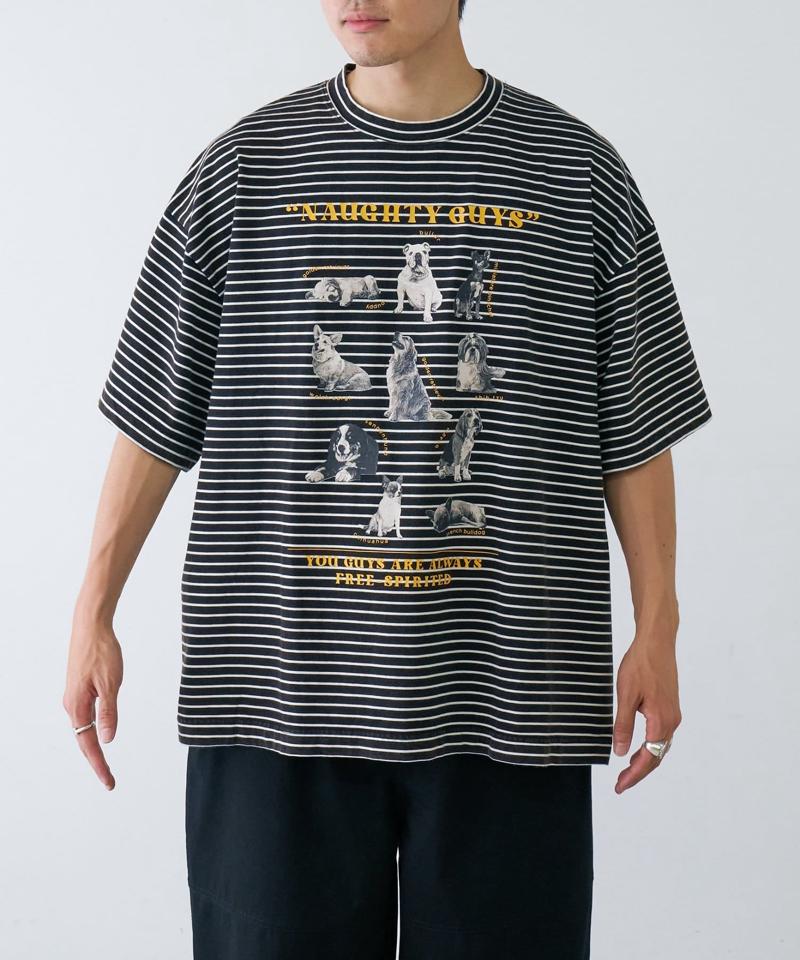 【SOUNDS GOOOOD】パウダー加工プリント&刺繍TEE