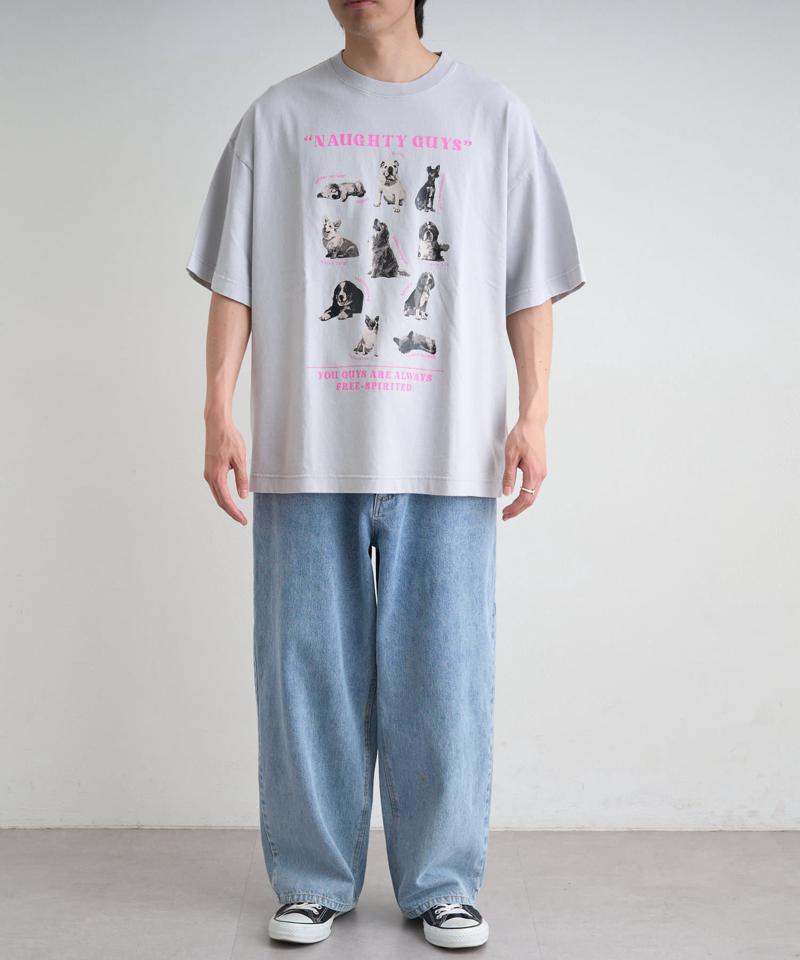 【SOUNDS GOOOOD】パウダー加工プリント&刺繍TEE