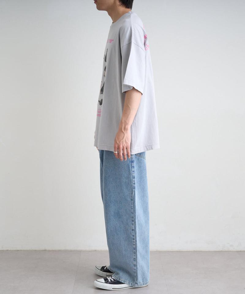 【SOUNDS GOOOOD】パウダー加工プリント&刺繍TEE