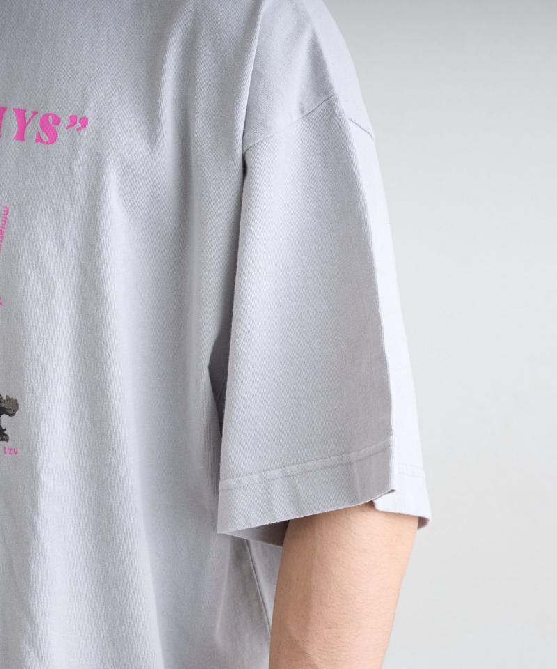 【SOUNDS GOOOOD】パウダー加工プリント&刺繍TEE