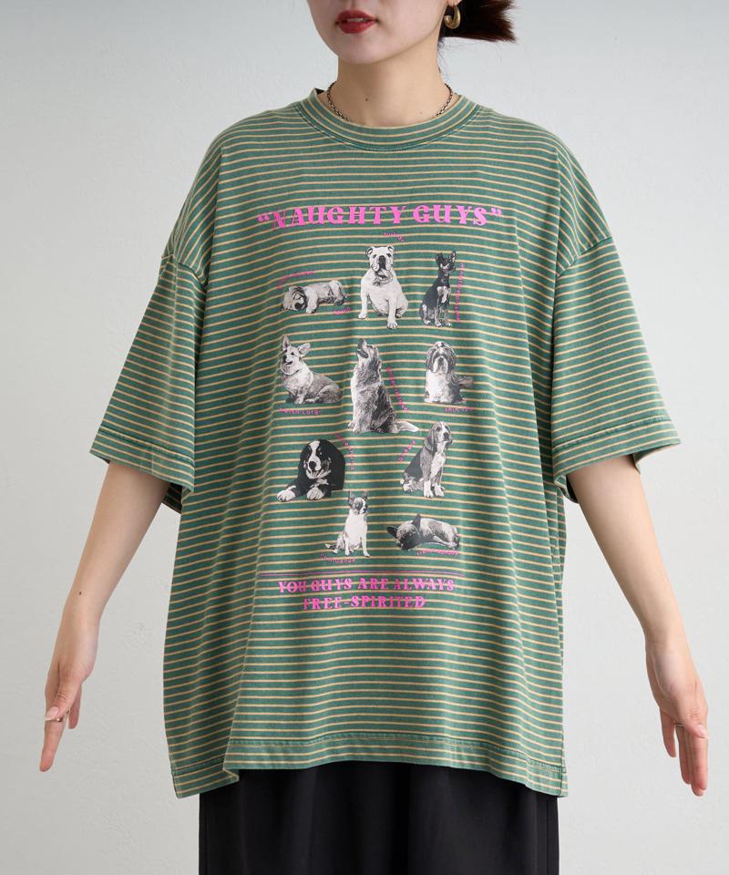 【SOUNDS GOOOOD】パウダー加工プリント&刺繍TEE