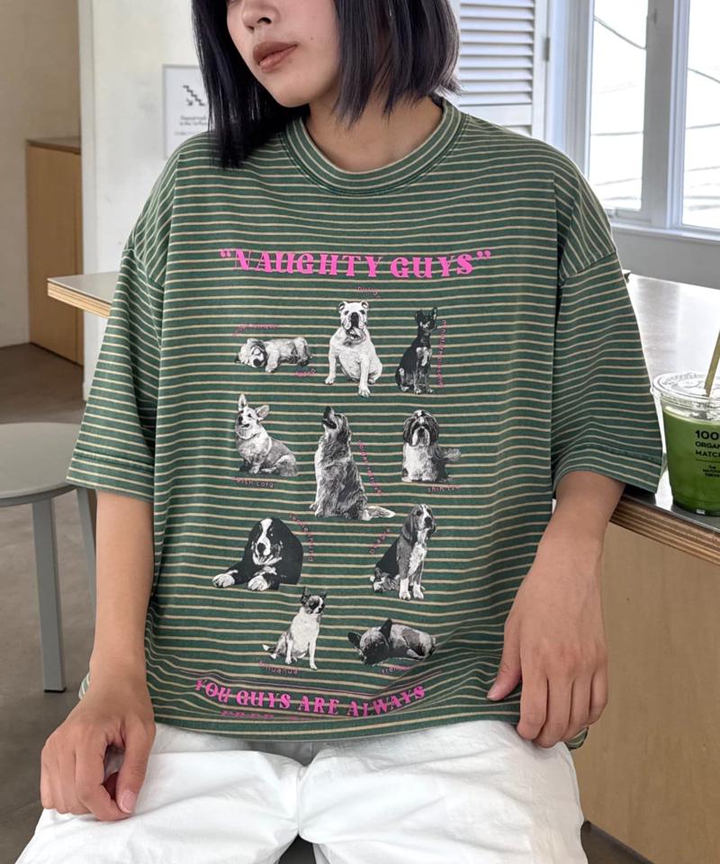 【SOUNDS GOOOOD】パウダー加工プリント&刺繍TEE