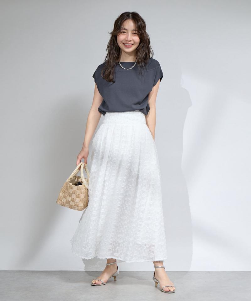 【最強美人見え】クールタッチUVオフショルフレンチニット