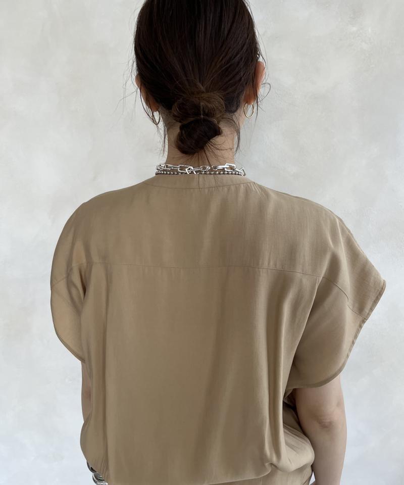 【WEB限定】裾リブブルゾンライクブラウス