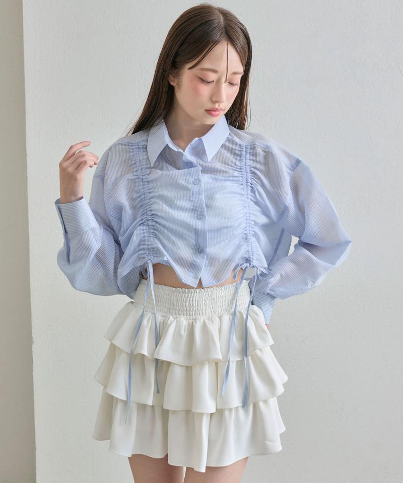 ドロストクロップドシャツ