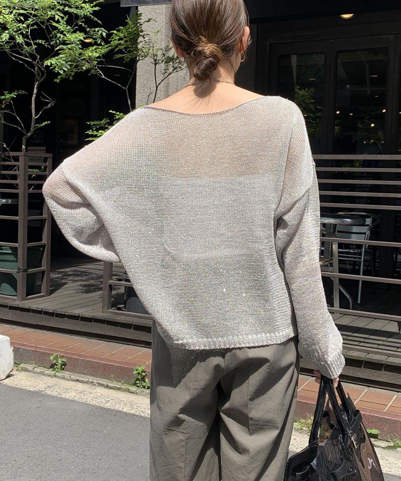 ラメプルオーバー