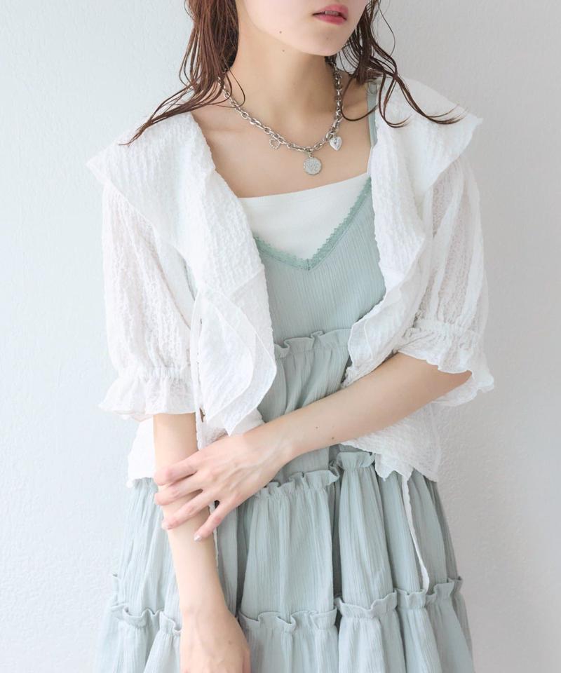 【3色展開】ティアードミニキャミワンピース