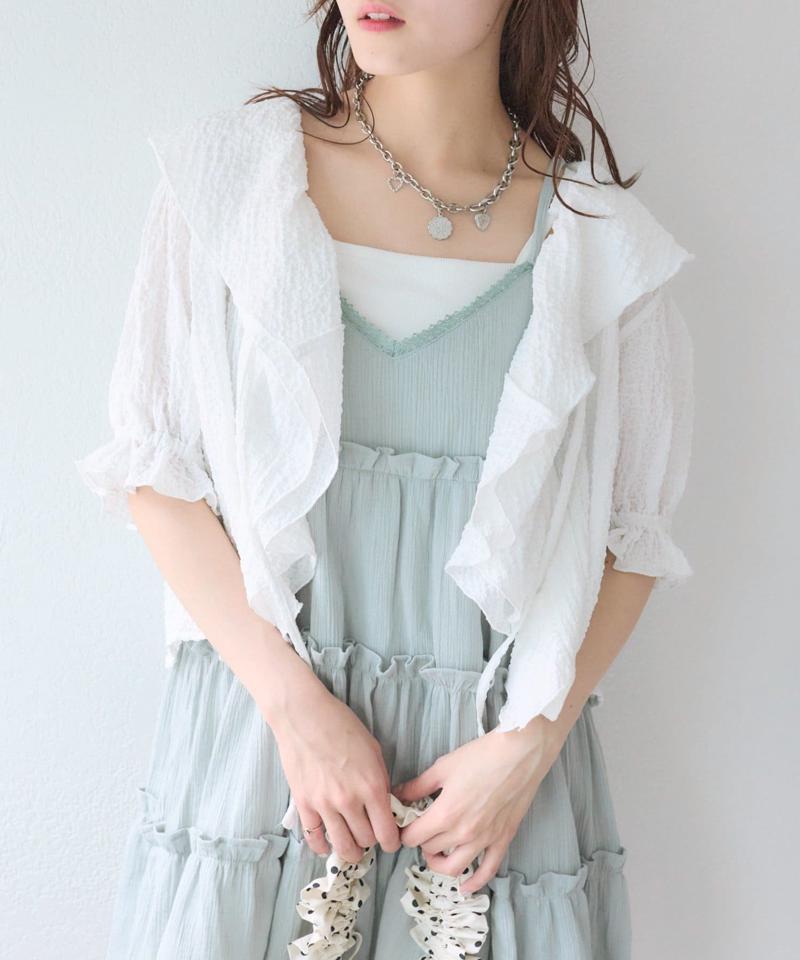 【3色展開】ティアードミニキャミワンピース