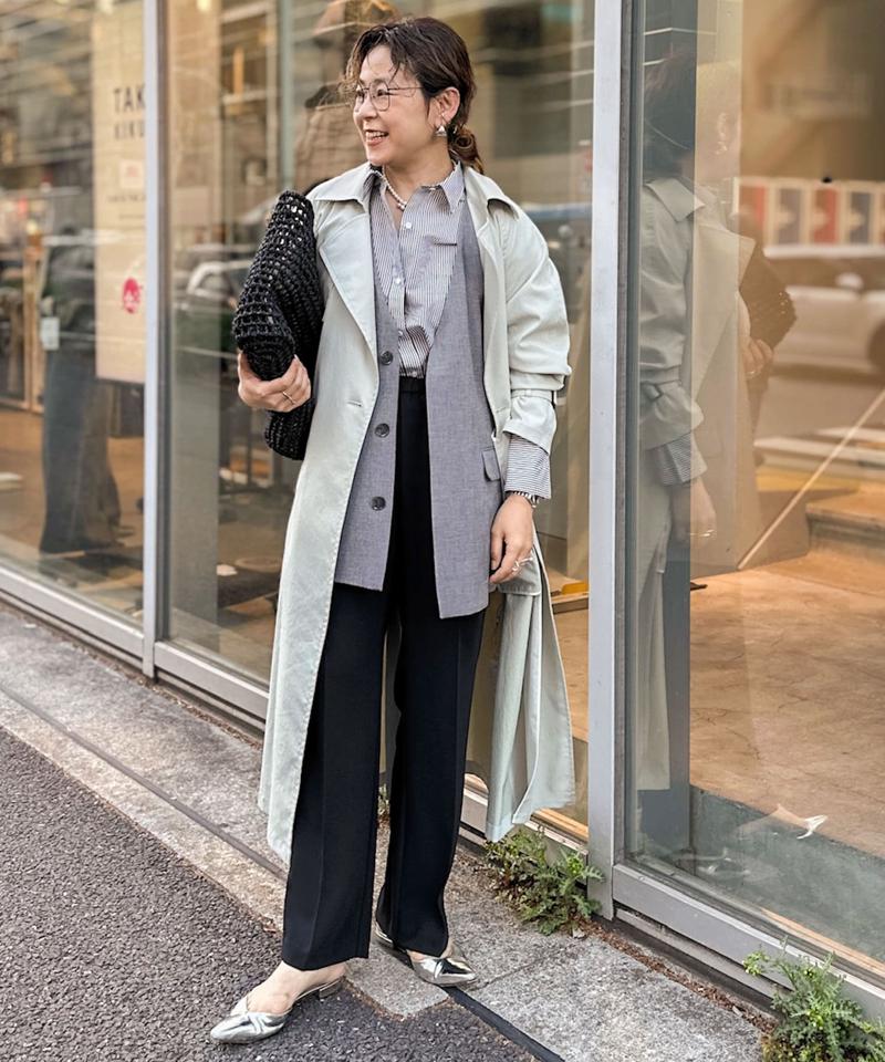 3WAYエアリーストライプシャツ