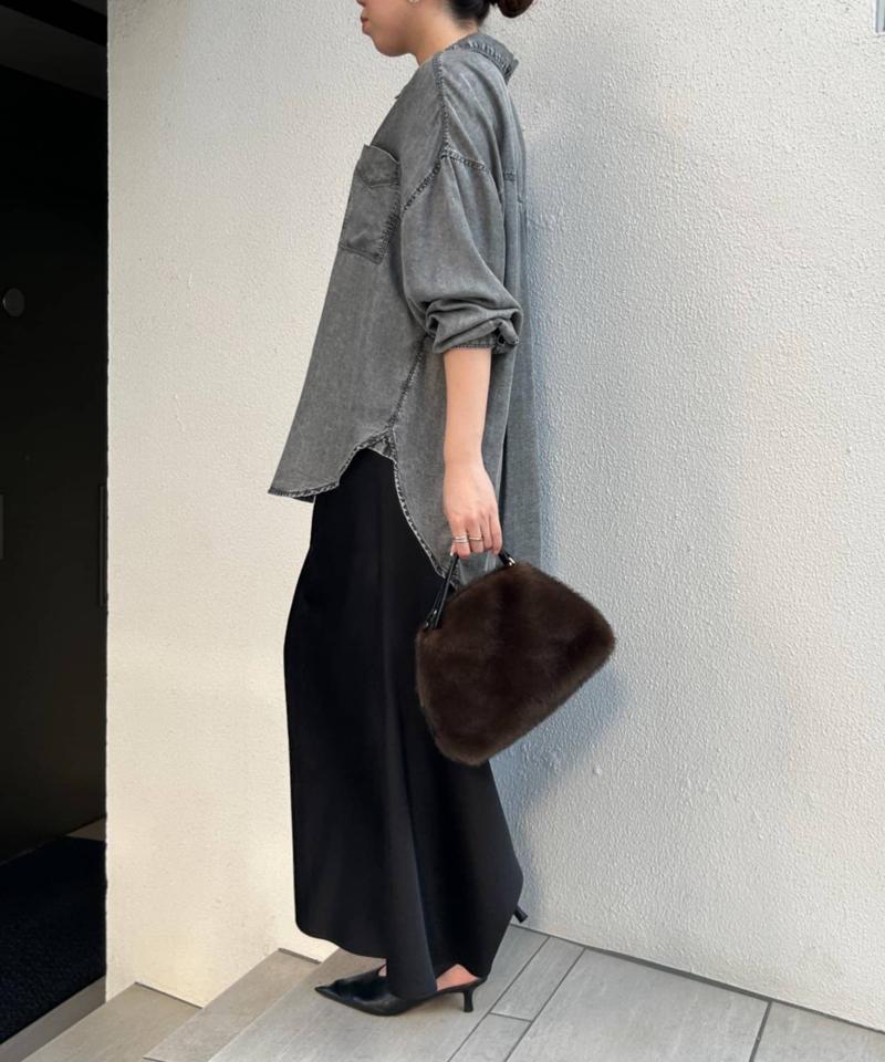 【2サイズ展開/オールシーズン着れる】テンセルデニムシャツ