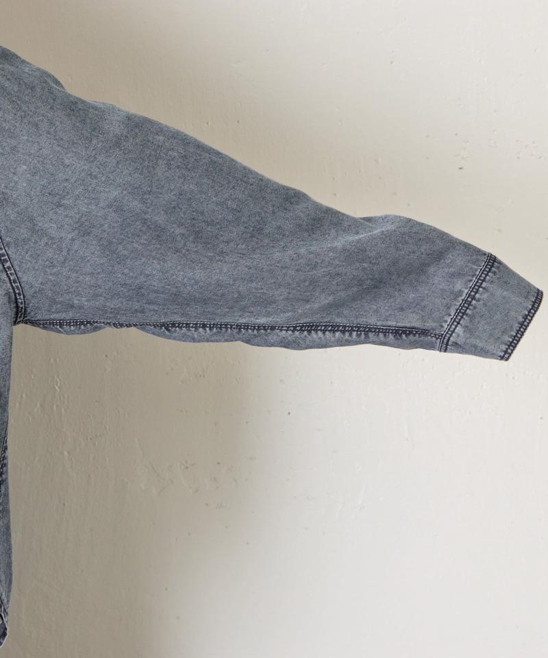 【2サイズ展開/オールシーズン着れる】テンセルデニムシャツ