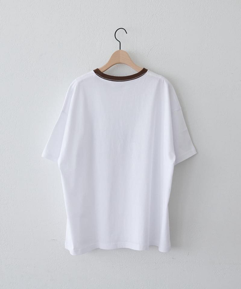 【ユニセックス】カーグラフィックリンガーTシャツ