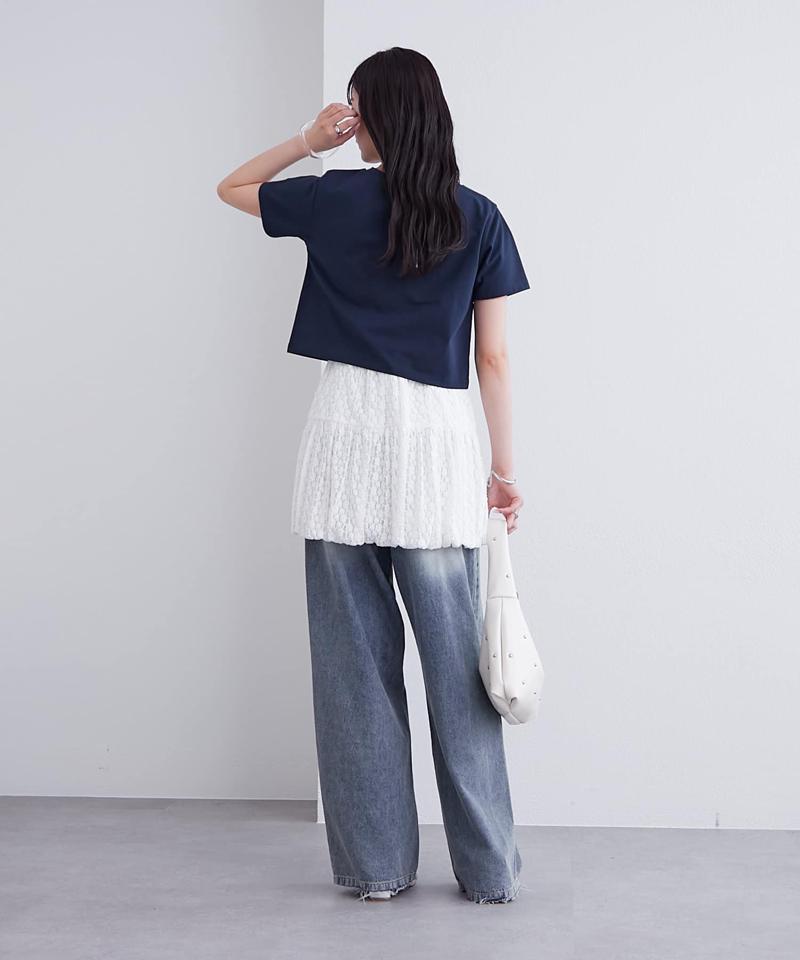 レースバルーンミニスカート