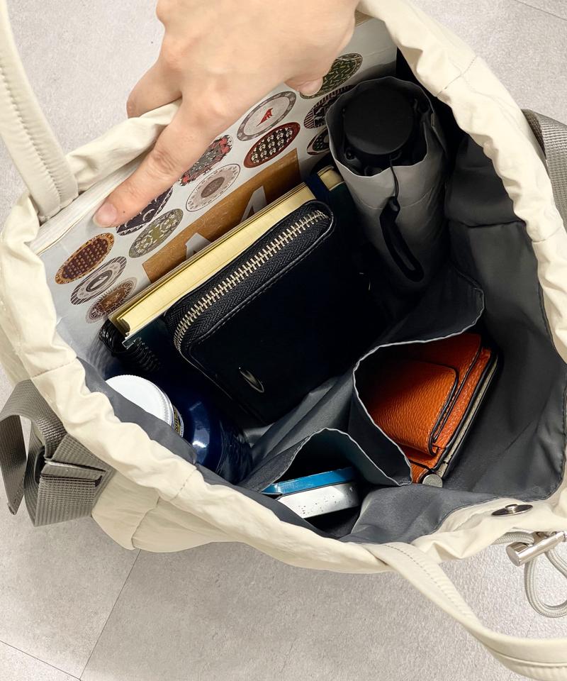《撥水/A4サイズ対応》	sampo×earコラボ刺しゅう2WAYショルダーバッグ