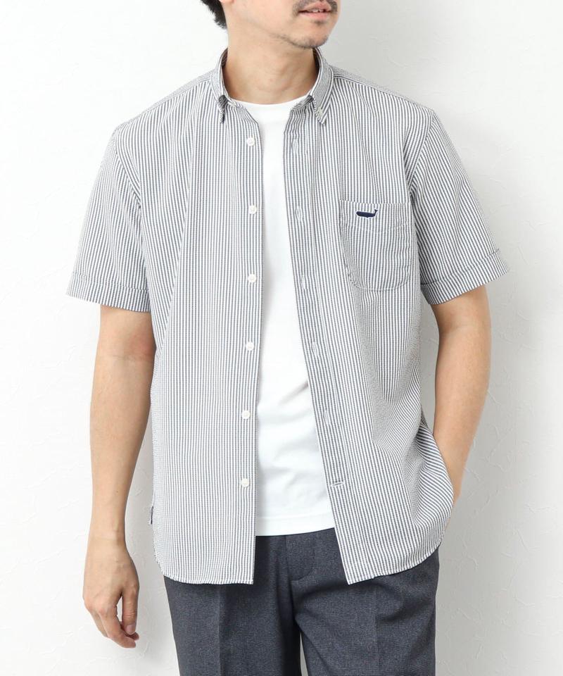 【PrimeFlex DotAir】《吸水速乾》ストレッチ クジラ BD S/S