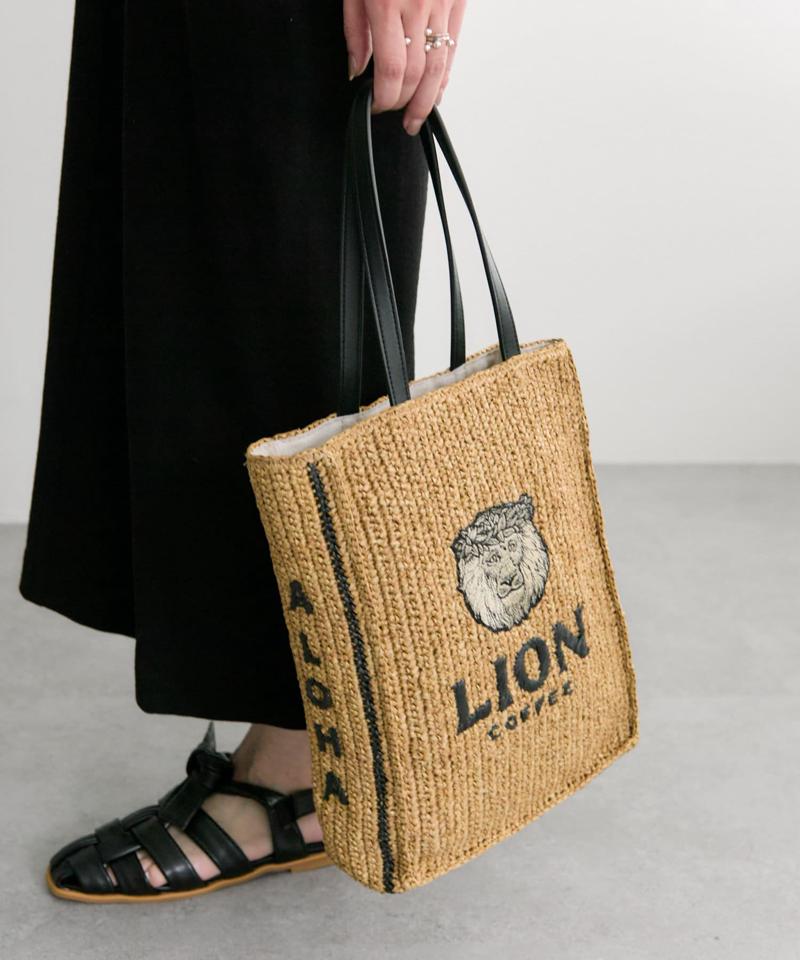 LION COFFEE(ライオンコーヒー)コラボバスケットトートバッグ