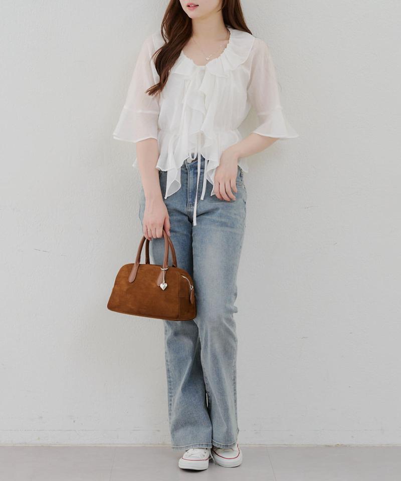 【@reve.perle_企画】後ろレースアップフレアパンツ