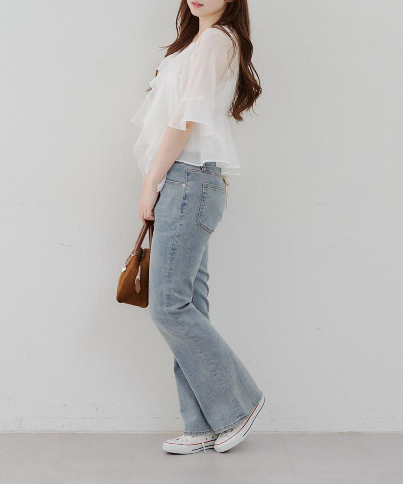 【@reve.perle_企画】後ろレースアップフレアパンツ