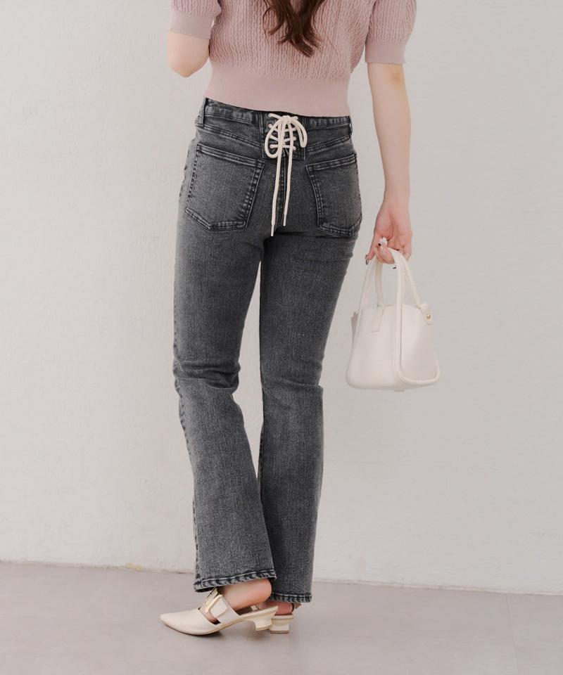 【@reve.perle_企画】後ろレースアップフレアパンツ