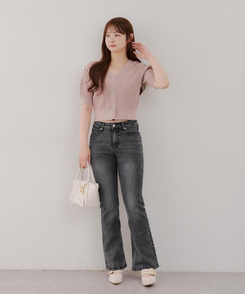 【@reve.perle_企画】後ろレースアップフレアパンツ