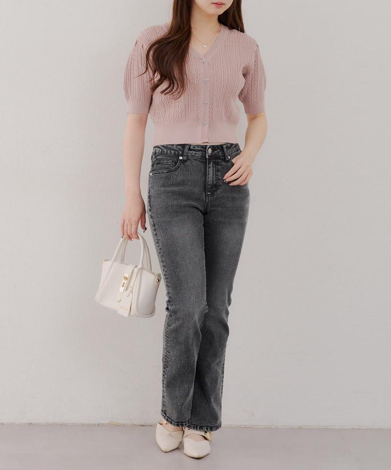 【@reve.perle_企画】後ろレースアップフレアパンツ