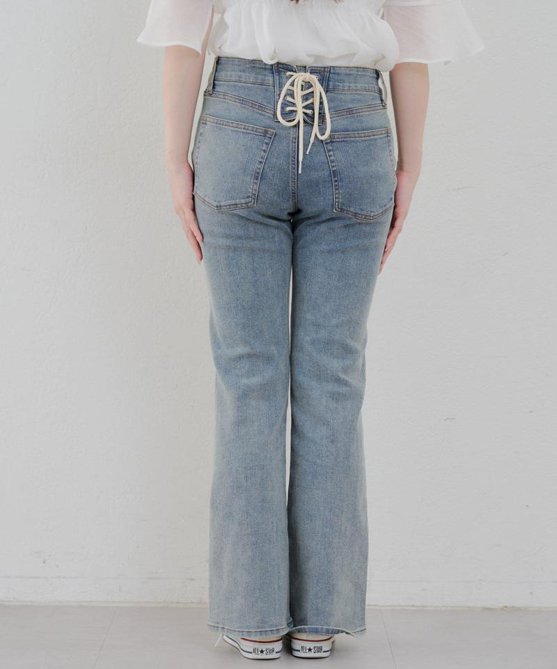 【@reve.perle_企画】後ろレースアップフレアパンツ