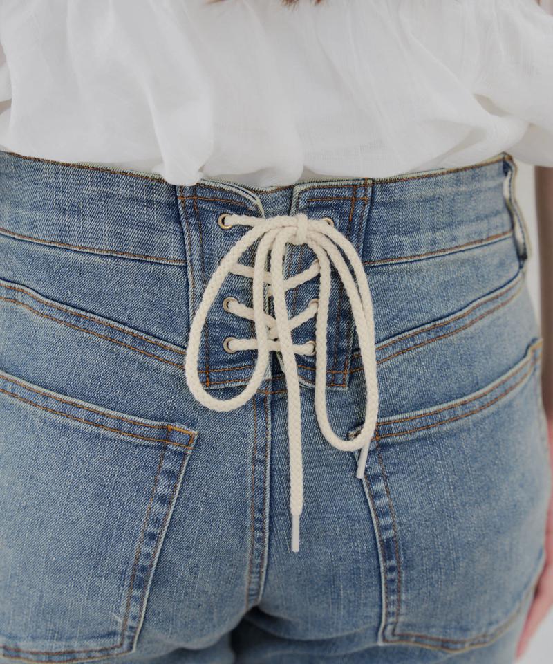 【@reve.perle_企画】後ろレースアップフレアパンツ