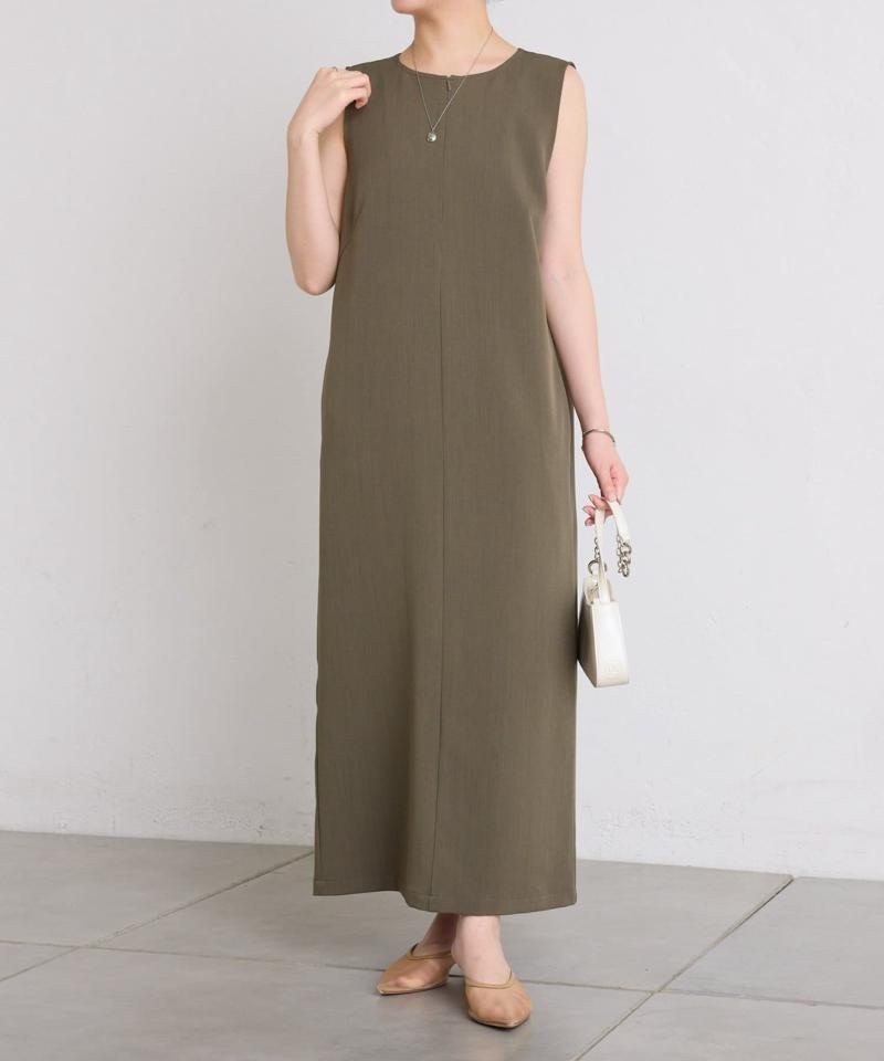 【4月14日24：59まで！TIMESALE開催中】《接触冷感》クールタッチIラインワンピース