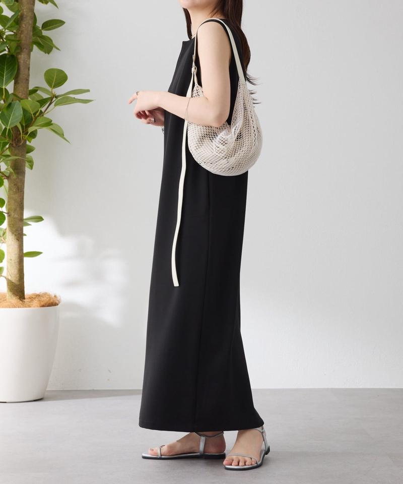 【4月14日24：59まで！TIMESALE開催中】《接触冷感》クールタッチIラインワンピース