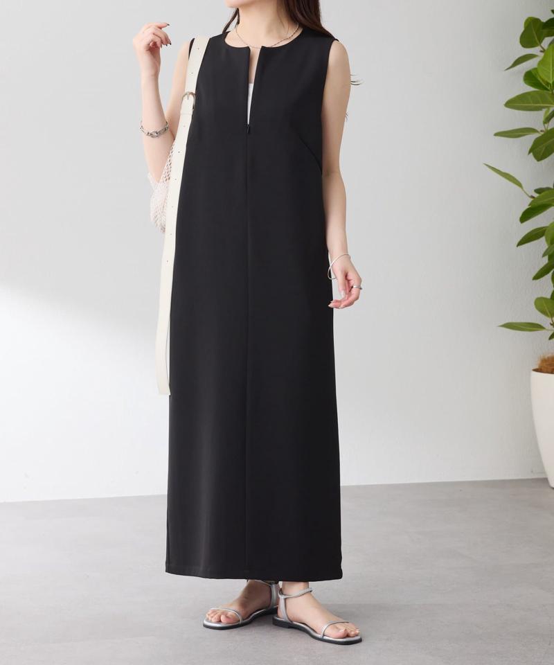 【4月14日24：59まで！TIMESALE開催中】《接触冷感》クールタッチIラインワンピース