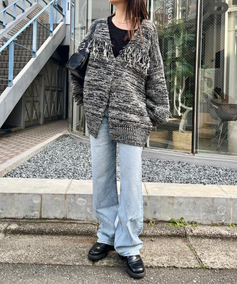 【Lee】ローライズストレートデニムパンツ